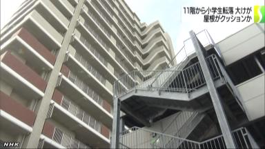 日本一小学生从11楼坠下多处骨折 奇迹生还(图)