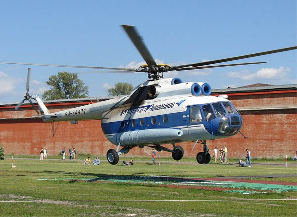 俄一架米-8直升机硬着陆致2人死亡