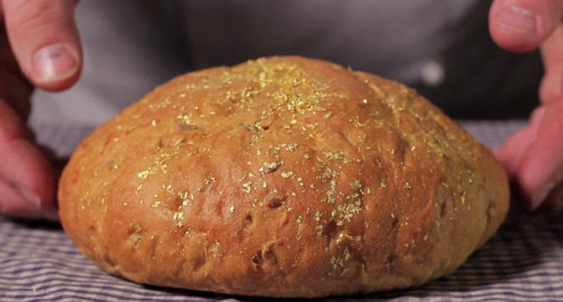 西班牙推出世界最贵面包 含250毫克金粉（高清组图）