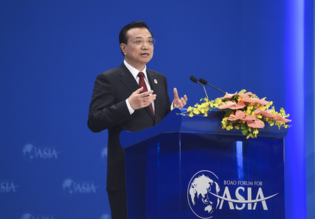 中国国务院总理李克强：发展仍然是亚洲国家的第一要务