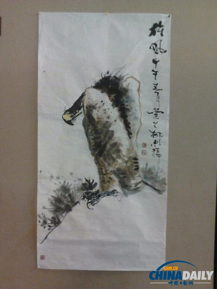 组图：马航MH370航班上中国画家失联前最后留影