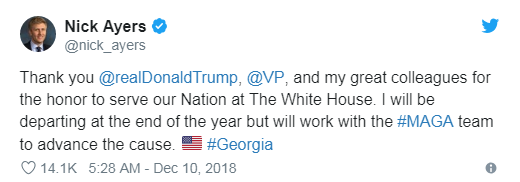 80后小伙子婉拒白宫办公厅主任职位后 特朗普发了一条推特……