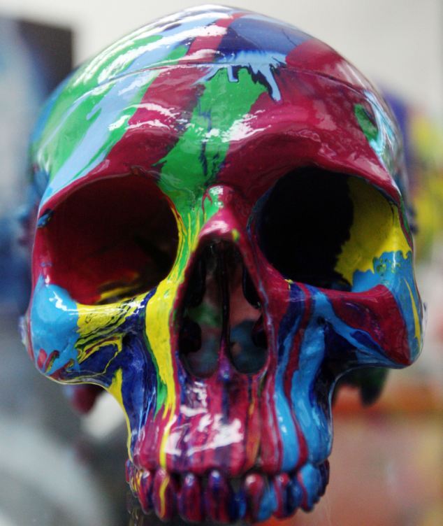 英顶尖艺术大师展作品 一只塑料骷髅头要价3万多英镑