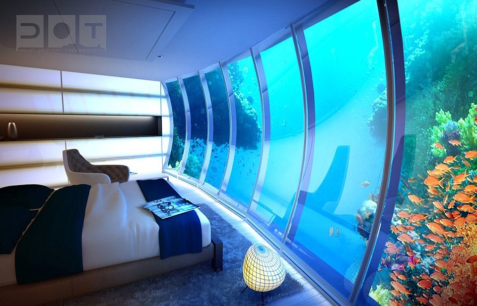 迪拜将在海面下10米深处建酒店 遇险情能自动升到水面