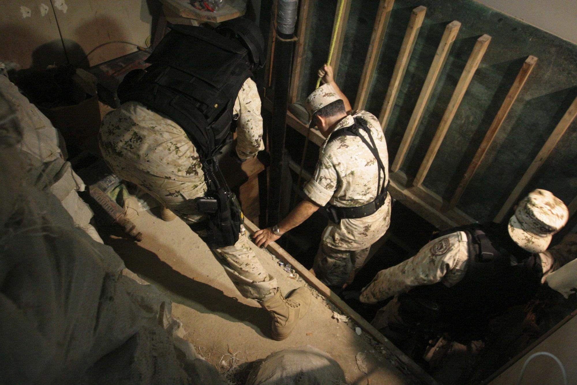 美国墨西哥边境发现3条贩毒地下隧道 配备轨道车系统