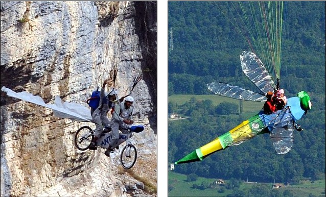 蜻蜓、自行车、工具箱遨游蓝天 法国飞行器大赛创意无限