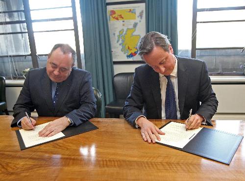 英国同意苏格兰2014年公投是否脱离英国