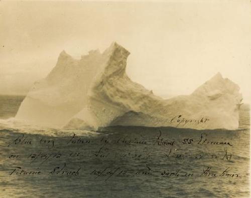 撞沉泰坦尼克号冰山照片将拍卖 成交价预计一万美元