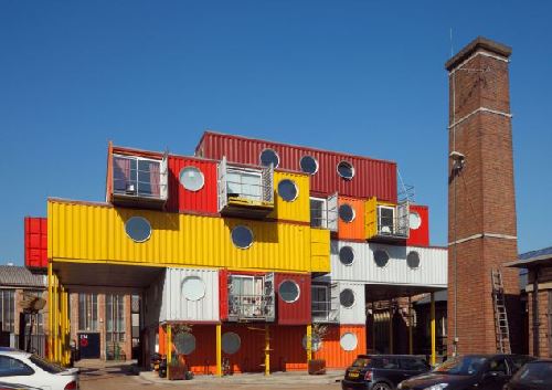 英国用集装箱建廉价房帮助无家可归者 集装箱房项目在荷兰已获成功