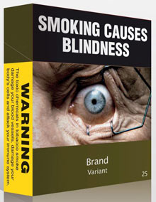 全球首个香烟统一包装法律在澳生效 印警示图减吸引力