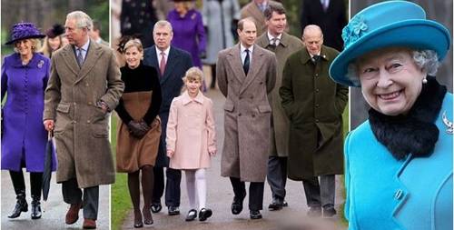 英女王携家人参加圣诞弥撒 威廉夫妇回“娘家”过节未能出席