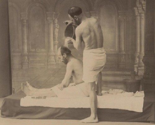 看百年前男人如何做spa 东方浴场老照片曝光
