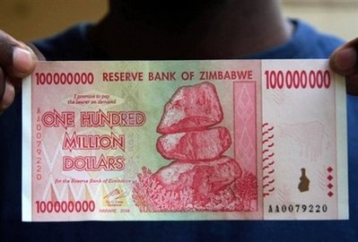 津巴布韦财长称政府剩217美元 后谴责媒体误读