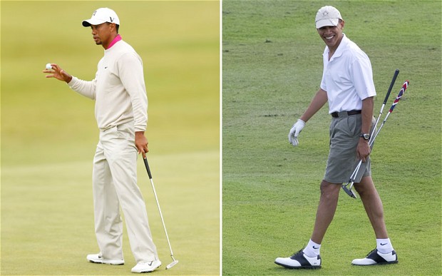 奥巴马与伍兹打高尔夫 或助非法移民“转正”