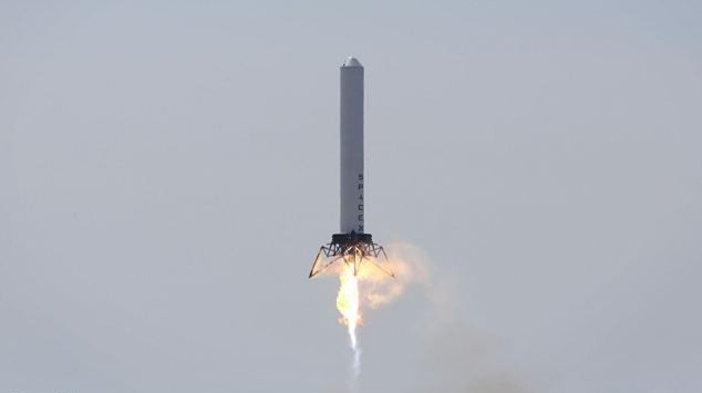 美公布可循环火箭最新试飞视频 升空80米后平稳着陆