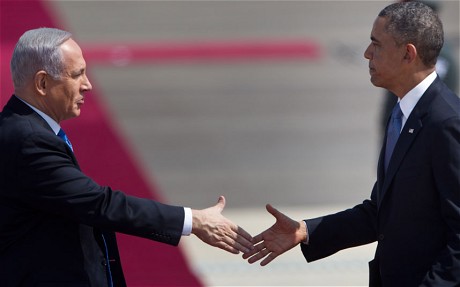 奥巴马与内塔尼亚胡“握手言和” 似老友超默契