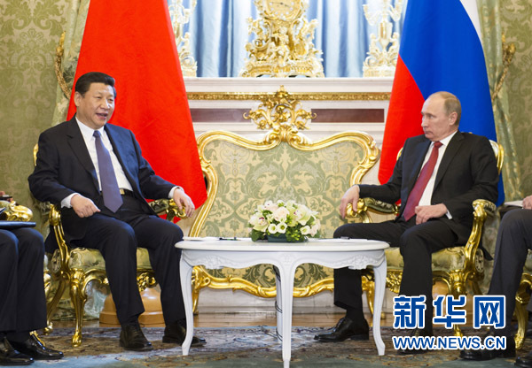 中俄元首同意紧密加强中俄全方位战略合作