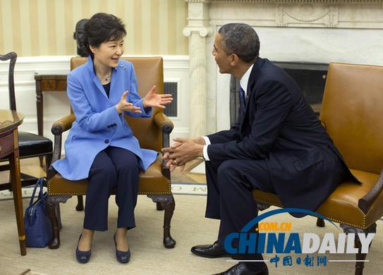 韩总统朴槿惠与奥巴马会谈 促日本正确认识历史