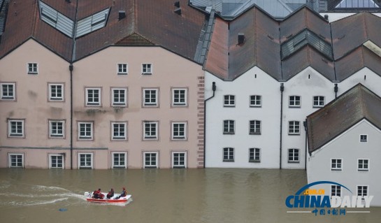五百年一遇洪灾侵袭德国东南部地区