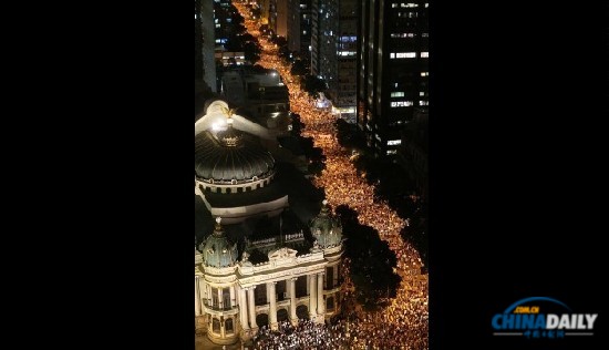 组图：从圣保罗到里约热内卢 示威游行席卷巴西