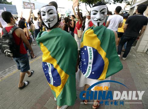 巴西抗议活动持续加剧 总统被迫取消访日行程