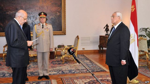 埃及副总统宣誓就职 前驻美大使或任外长(图)