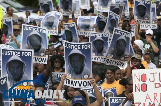 奥巴马呼吁各界对协警枪杀黑人少年判无罪保持冷静
