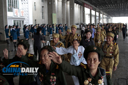 朝鲜向抗日老战士等授予纪念勋章 被赞“国家之宝”