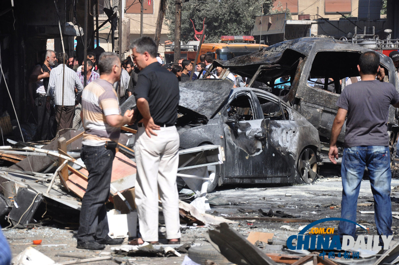 叙利亚首都汽车爆炸 已致至少10人死亡（高清组图）