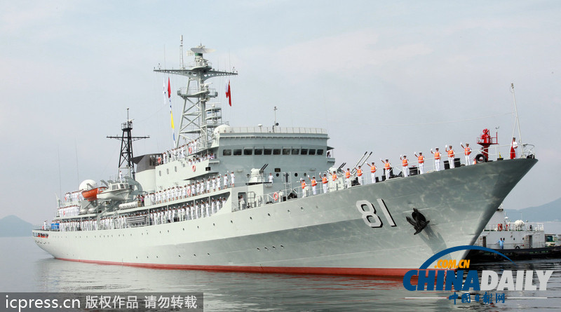 中国海军“郑和”号训练舰到访韩国（高清组图）