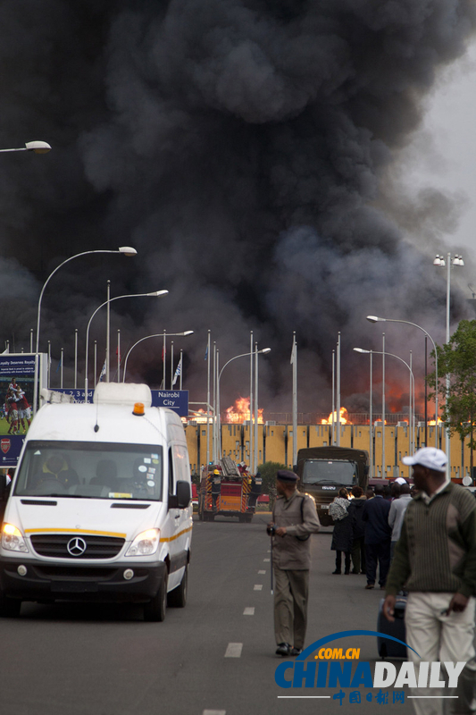 肯尼亚首都机场因大火关闭 伤亡情况不明（组图）