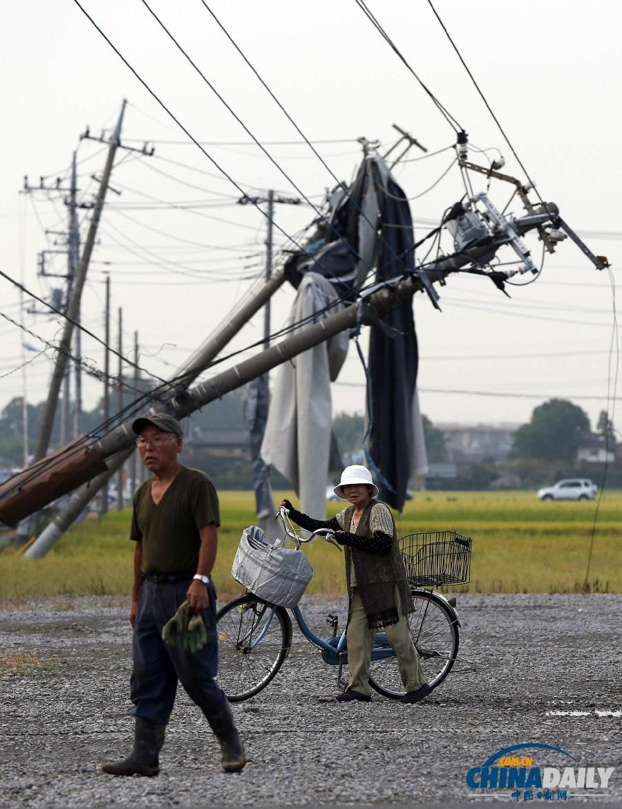 日本多地遭疑似龙卷风袭击 致数十人受伤
