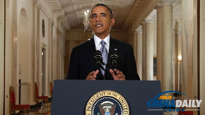 奥巴马发表全国讲话 确认要求国会推迟对叙动武投票