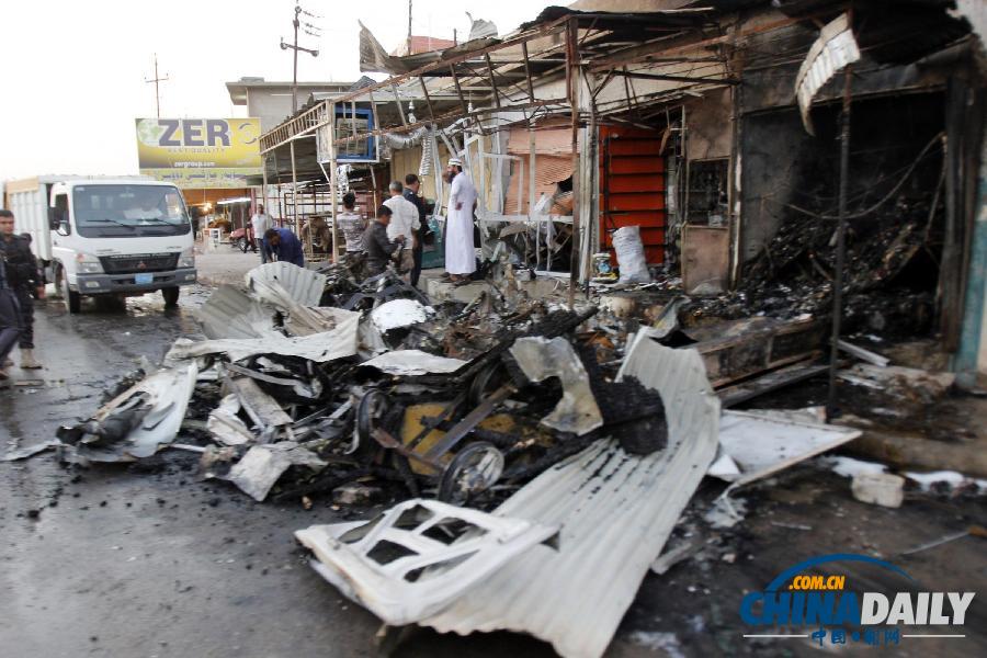 伊拉克首都附近多起炸弹袭击致死伤逾百（组图）
