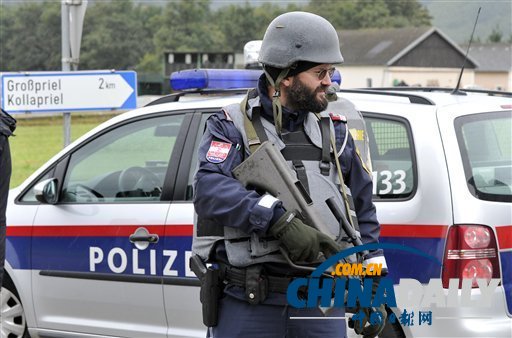 奥地利发生枪击事件致3人死 枪手劫持人质与警方对峙