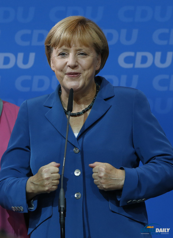 图：德国大选联盟党大胜 默克尔将连任总理