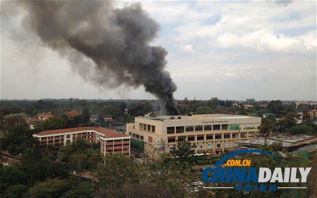 肯尼亚遇袭商场所有人质均疏散 或仍有袭击者藏匿