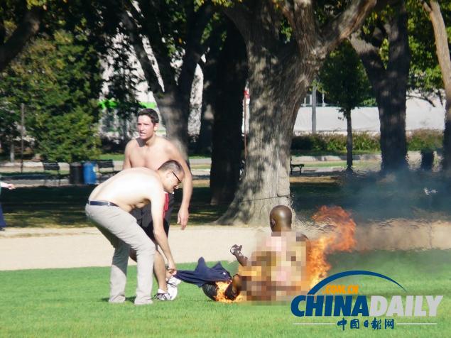 美国国家广场自焚男子被爆生前责骂过政府