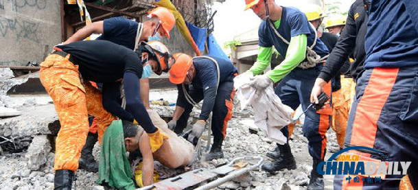 菲律宾强震至少93人丧生 尚无中国人员伤亡信息