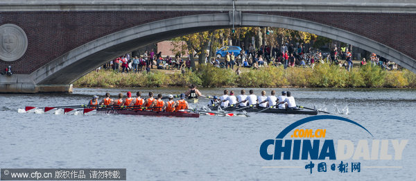 世界最大型划船比赛在波士顿开幕 超9000人参赛（组图）
