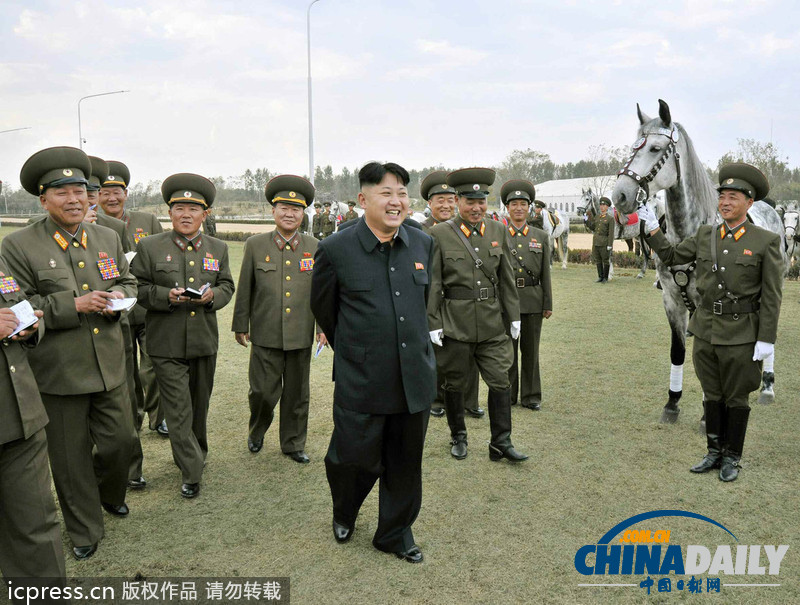 朝鲜美林骑马俱乐部竣工 金正恩亲自视察