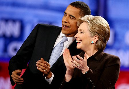 奥巴马被爆曾考虑搭档希拉里 但发现难帮助竞选
