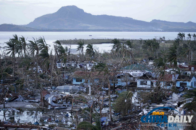 菲律宾遭强台风袭击 美国宣布向其提供海空援助