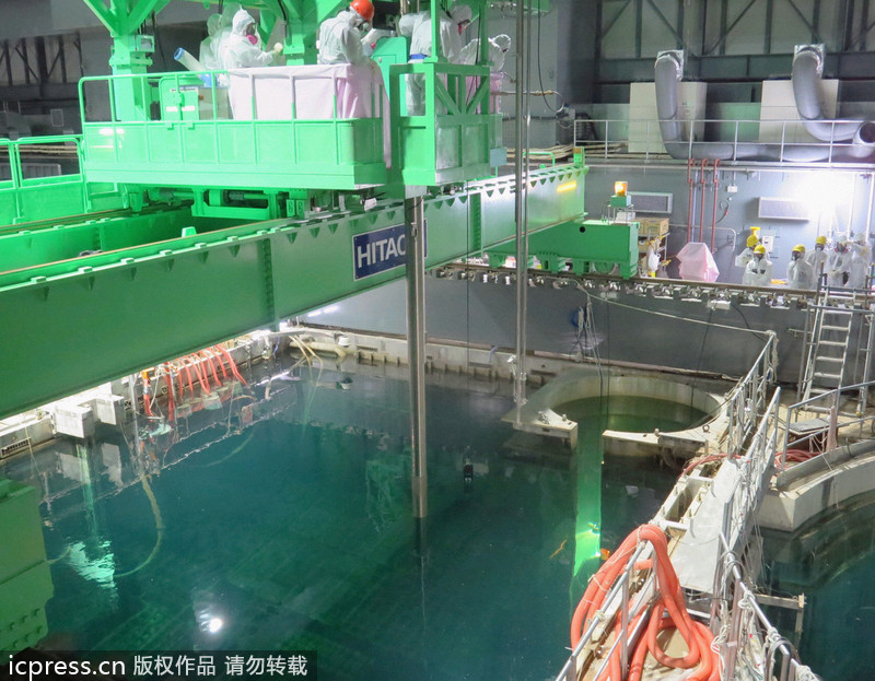 日本福岛核电站正式开始废炉工程 燃料棒陆续移除