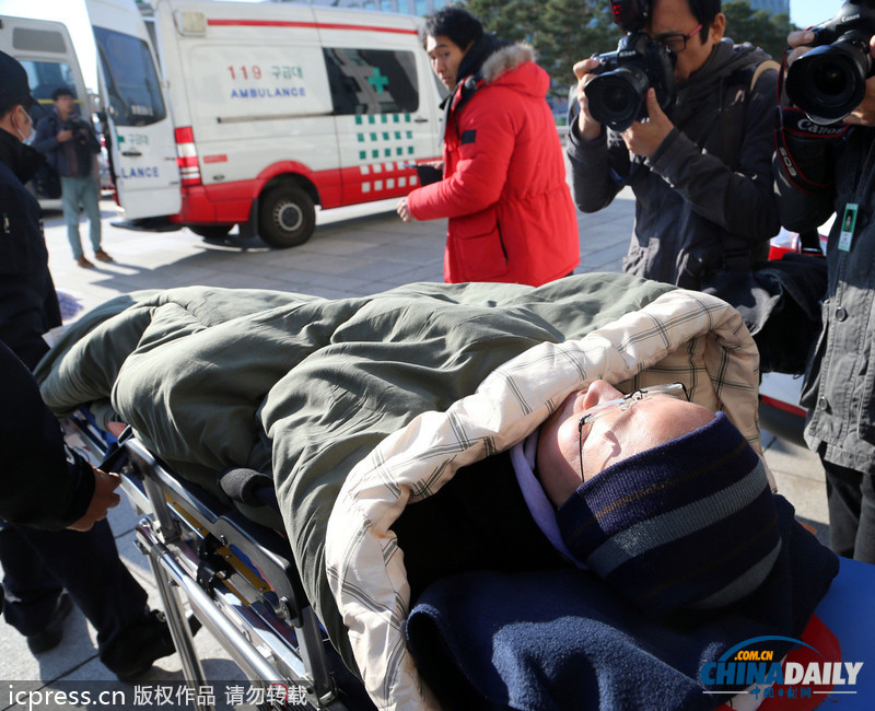 韩国统合进步党静坐抗议解散政党 女议员绝食昏倒