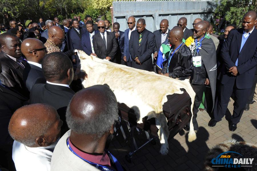 南非前总统曼德拉遗体今日下葬 棺材覆盖狮皮
