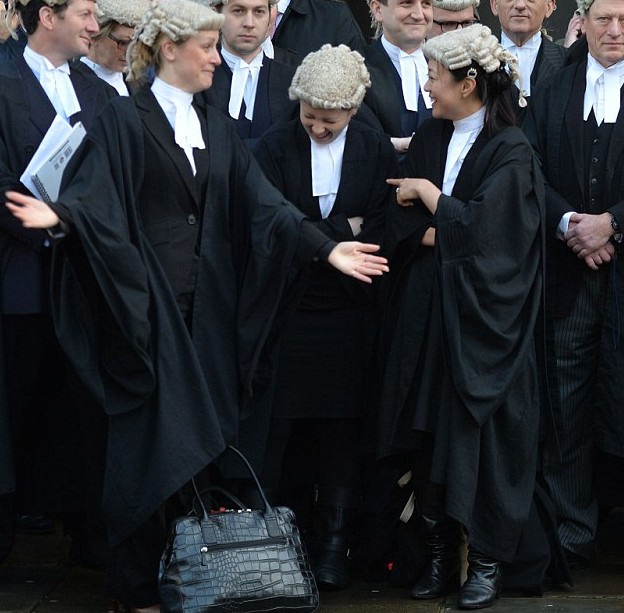 英国女律师拎万元名牌包参加罢工遭质疑