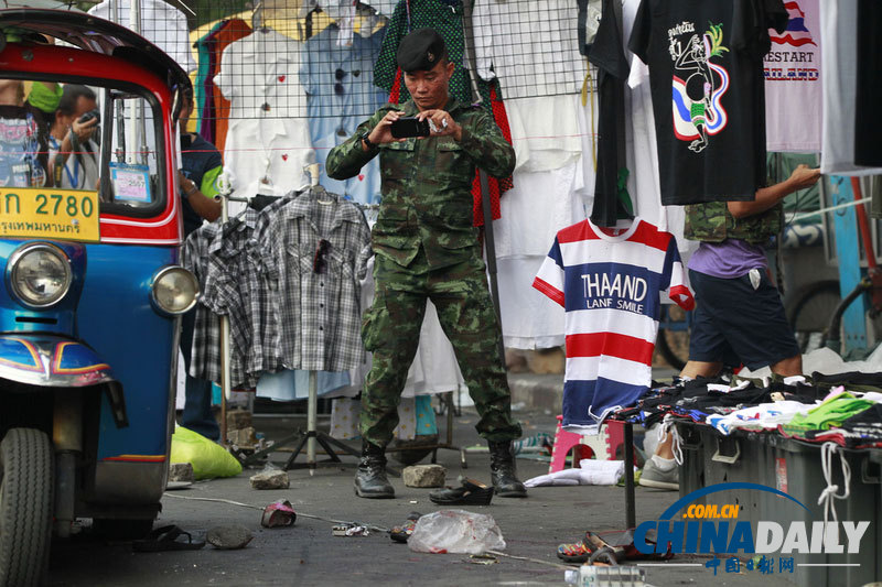 泰国反政府示威营地再度遭遇爆炸袭击 十多人受伤