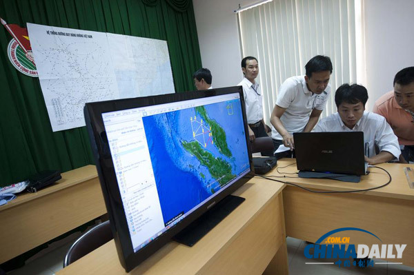 越南卫星飞掠土珠岛区域上空 拍摄飞机失踪疑似区照片