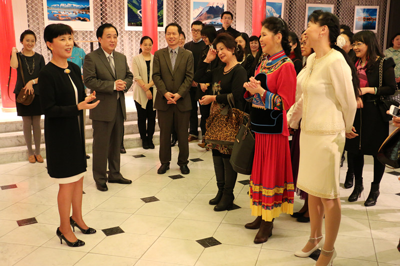 驻瑞典大使夫人白晓梅举行三八妇女节招待会